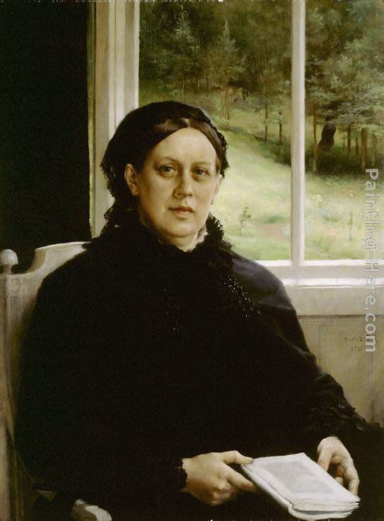 Mother of the Artist painting - Albert Edelfelt Mother of the Artist art painting
